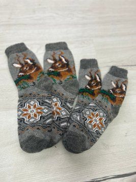 Вовняні шкарпетки на хутрі (дитячі) 1-4 роки 1226 фото